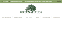 Tablet Screenshot of greenfieldsnursery.com